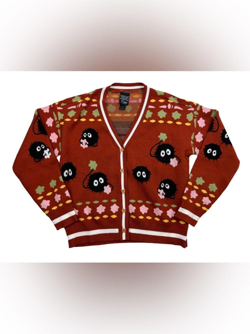 BoxLunch Studio Ghibli Spirited Away Soot Sprite Cardigan Size Large L